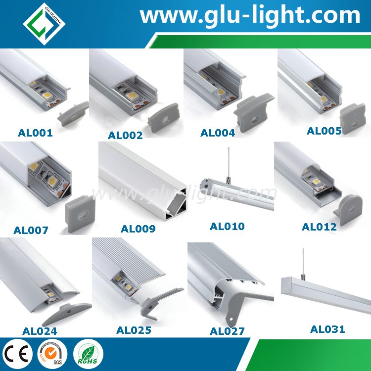 product-518-556 U shape Aluminum led Profile for led strip