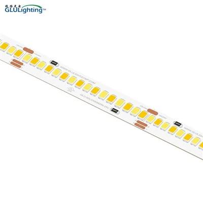 CRI tinggi 2835 bi - jalur warna 256Leds/m 24V kecekapan cahaya tinggi UL disenaraikan
