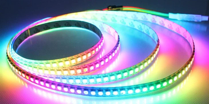 UL Disenaraikan Digital Digital 5V RGB Pixel APA102 Pita LED